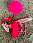 Shoe Defense Keychain: Pink